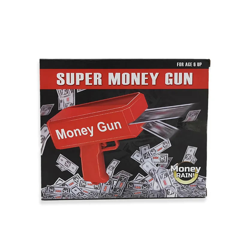 Money Gun Paper Playing Spary Toy Gun for Kids