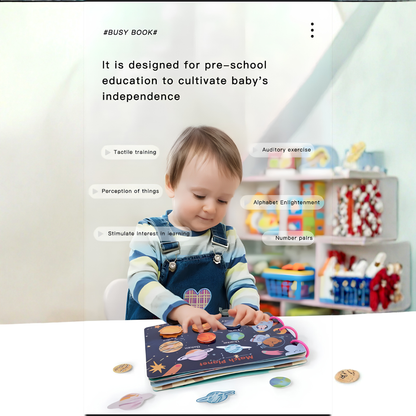 Educational Busy Book for Kids Preschool Learning