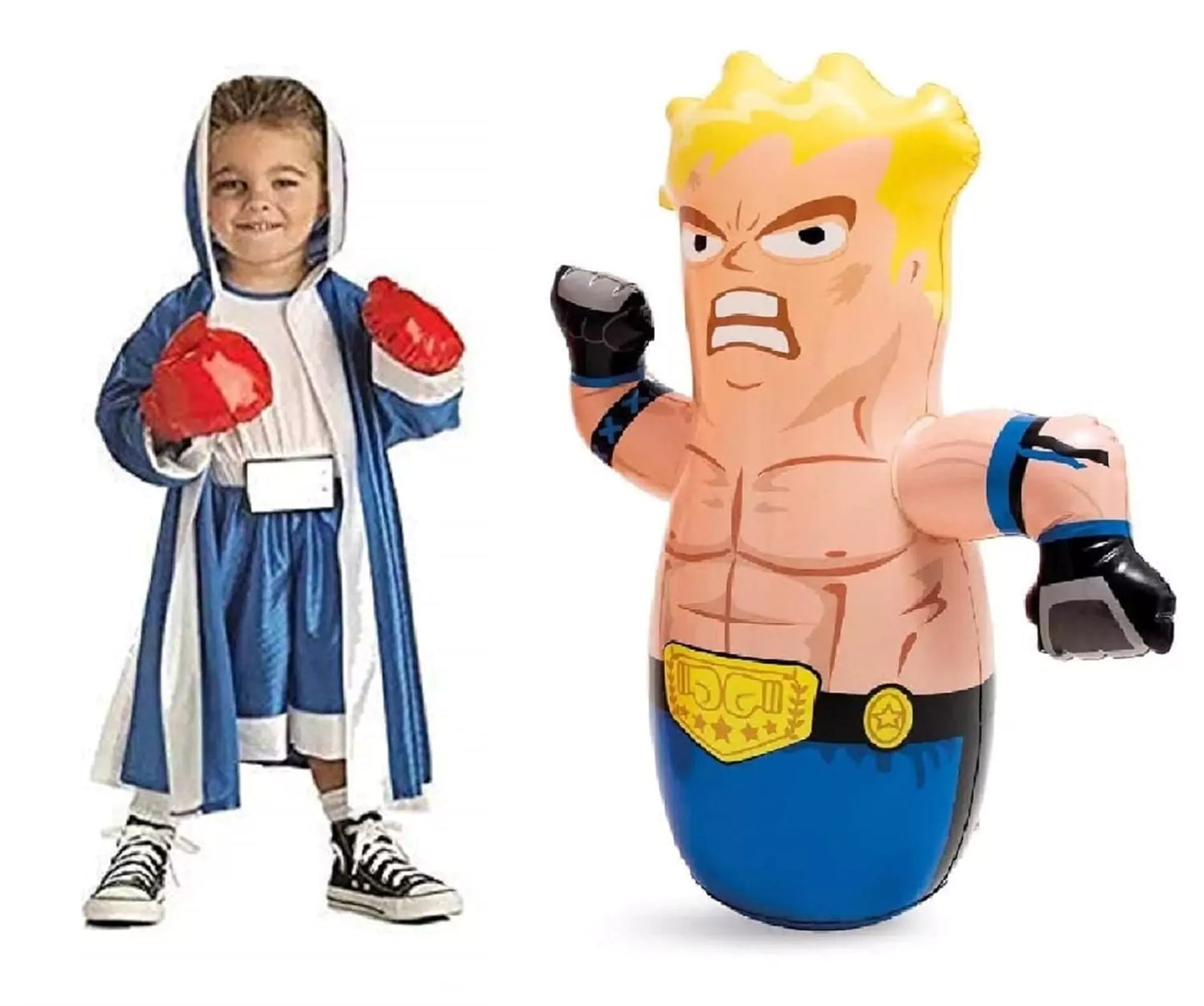 3D Inflatable Punching Bouncer Bop Bag for Kids