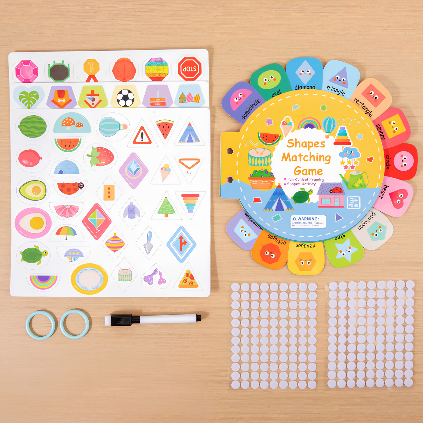 Educational Children Shapes Busy Book