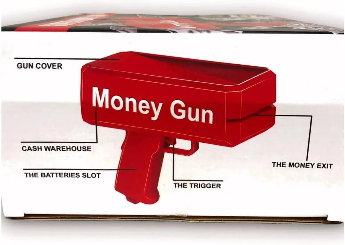 Money Gun Paper Playing Spary Toy Gun for Kids