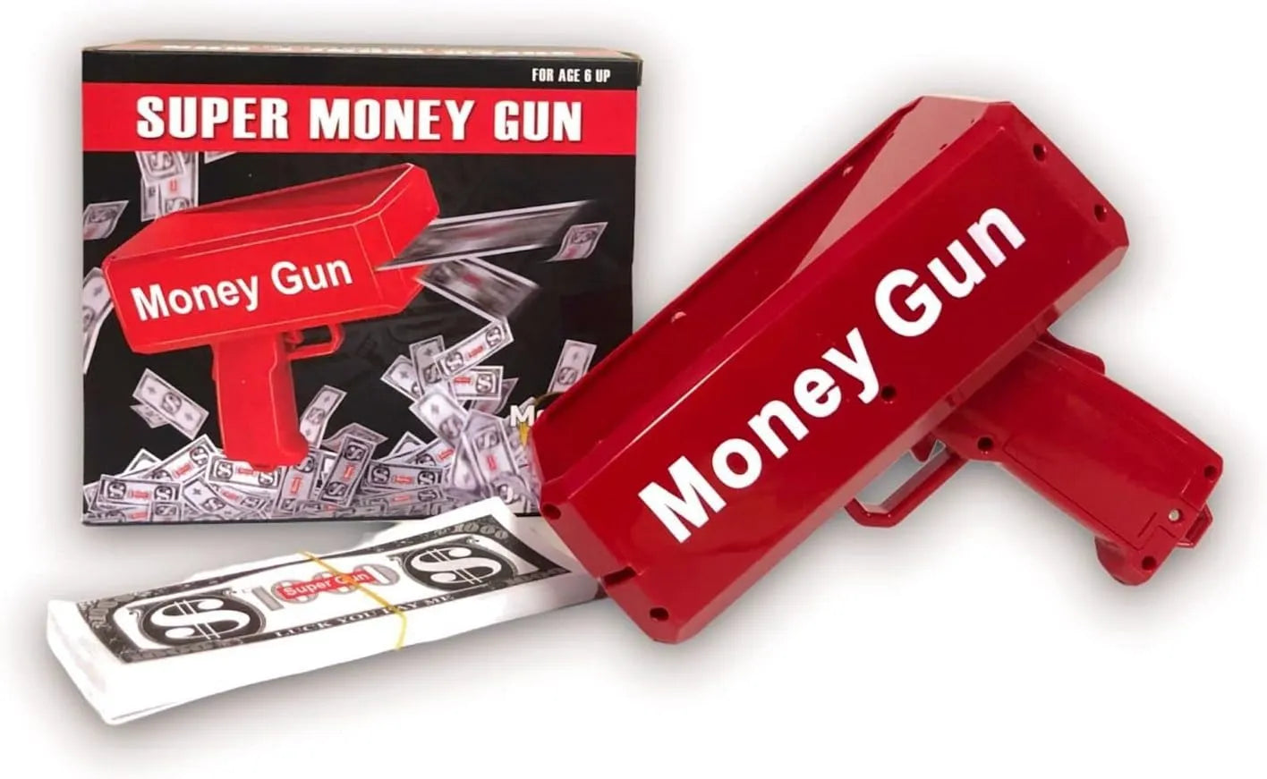 Money Gun Paper Playing Spary Toy Gun for Kids