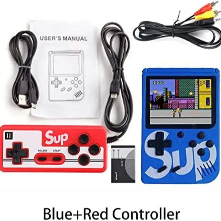 Sup 400-in-1 Portable Game Console: Slim Design, Long Battery Life, HD Screen, TV Connectivity