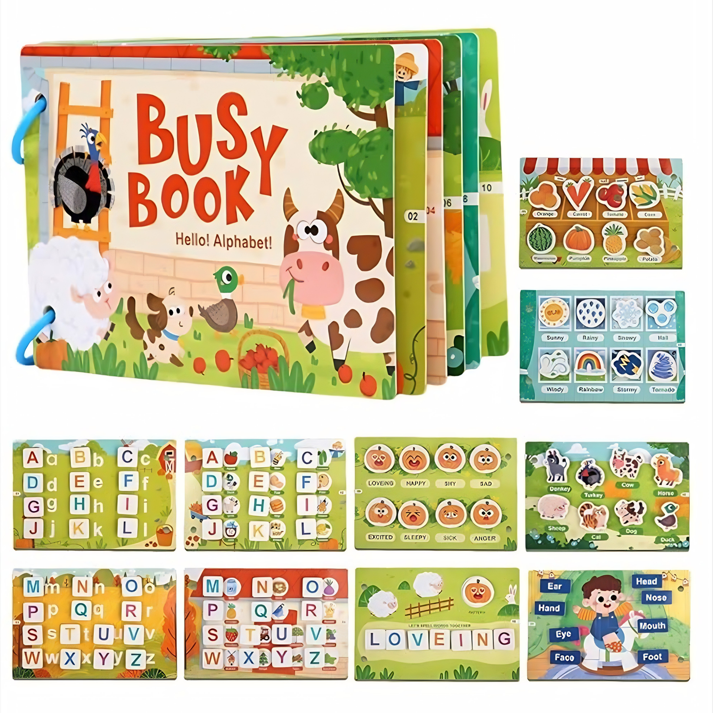 Busy Book Preschool Learning Paper Busy Book