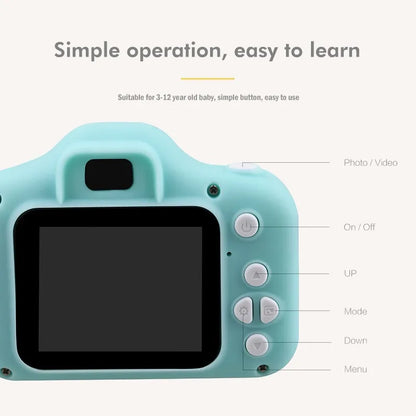 Children's Digital Camara 2.0 Inch Screen 1080P Mini Camera