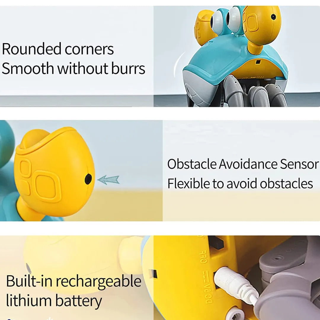 Crawling Crab Baby Musical Kids Toy with LED