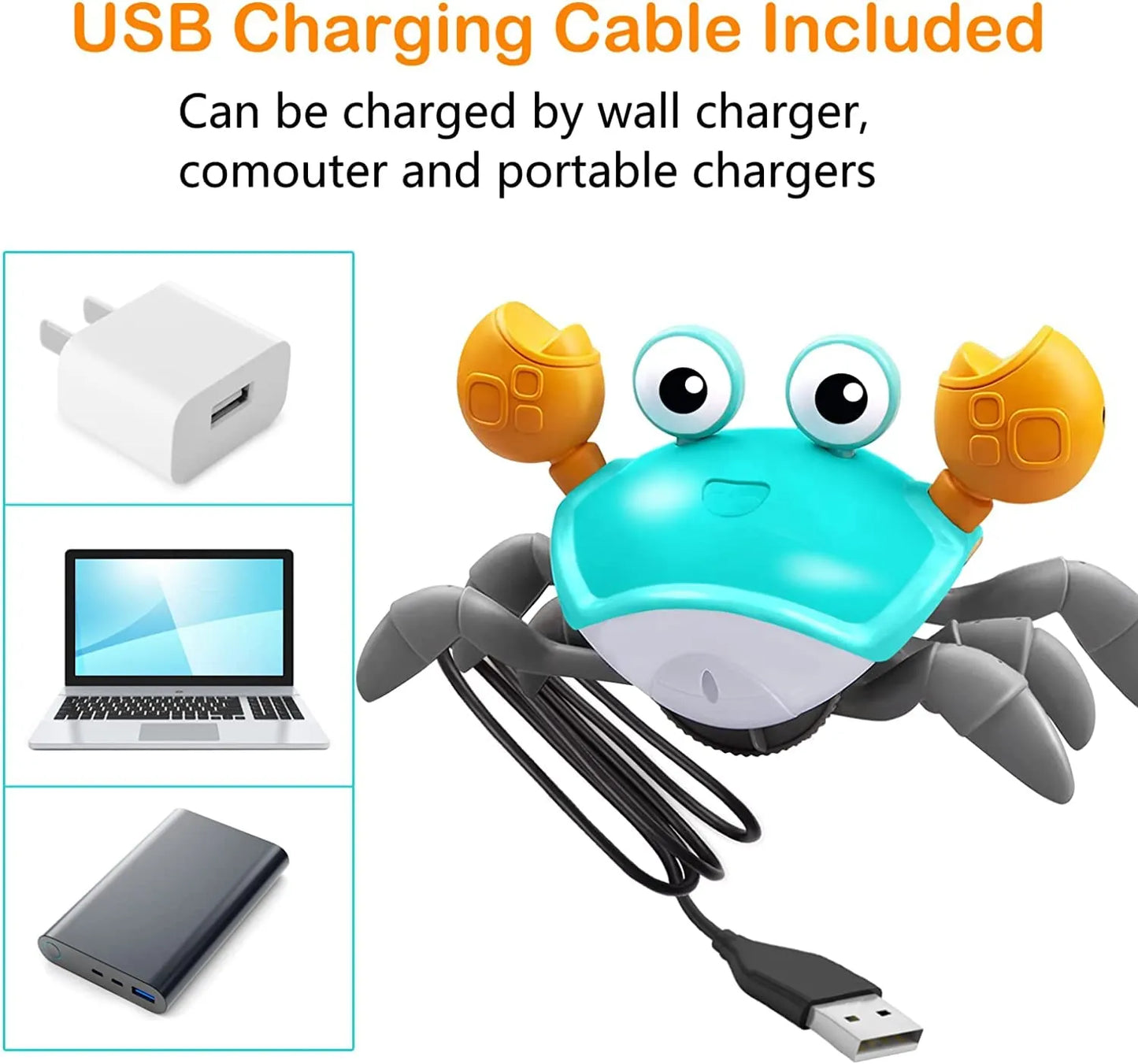 Crawling Crab Baby Musical Kids Toy with LED