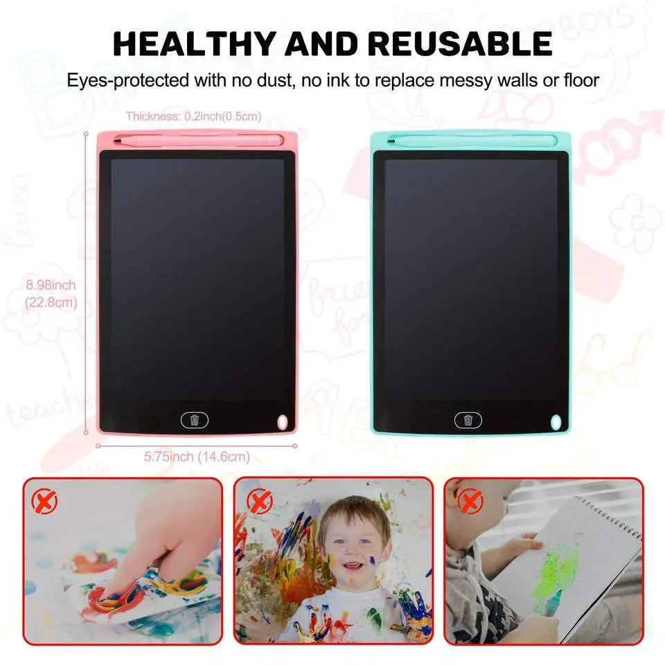 LCD writing tablet 8.5"  for kids, Drawing pad, Erasable E-writer, Office writing board, Digital drawing board, Doodle board