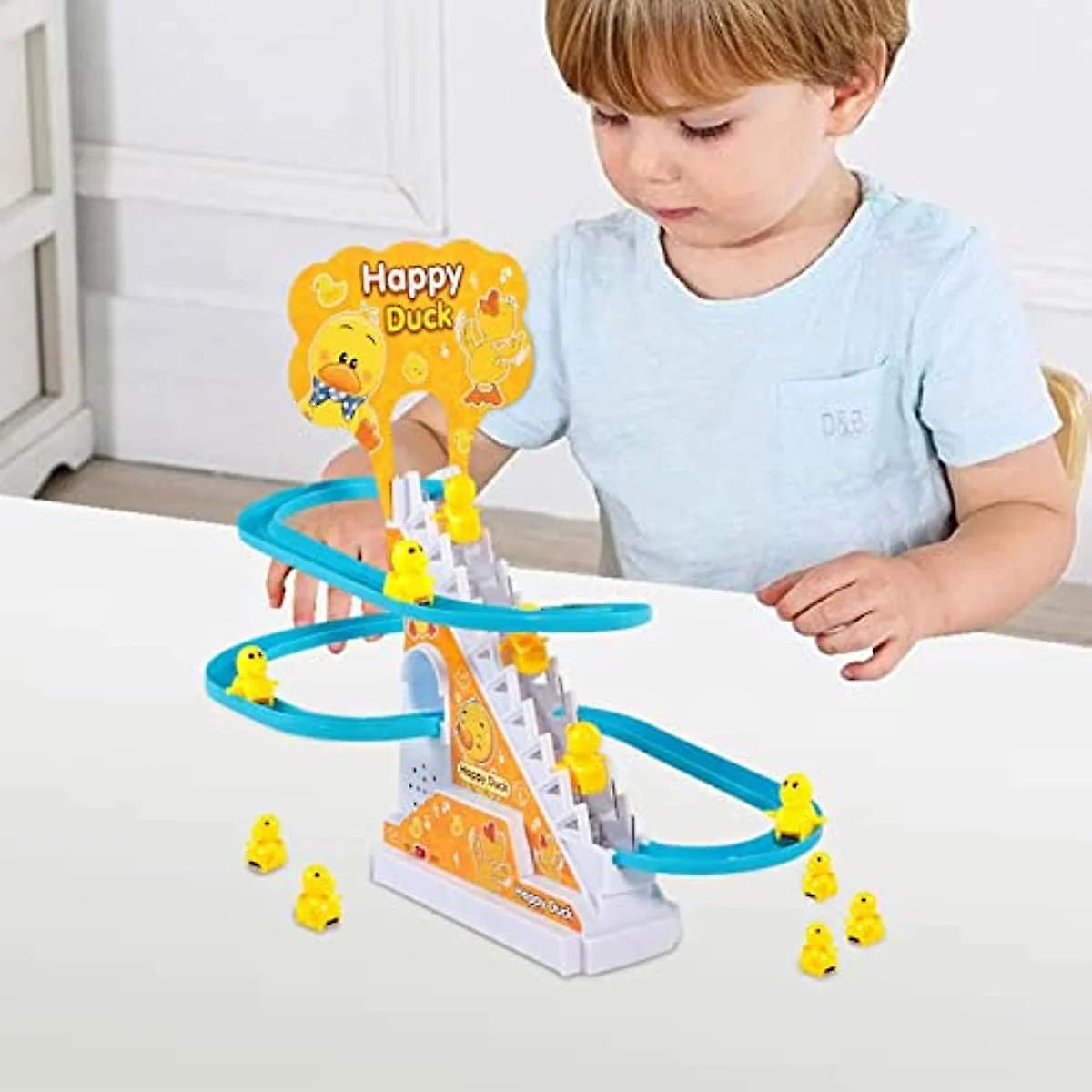 Happy Duck Track Slide Toy Set