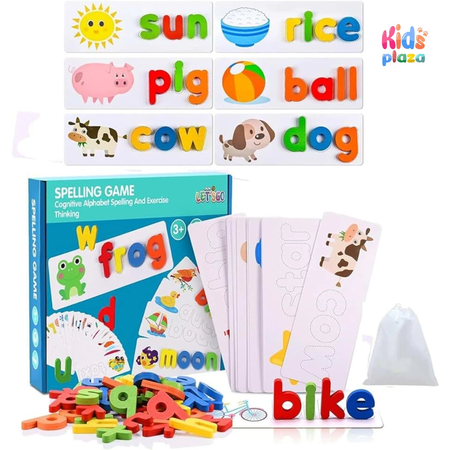 Spelling Games, Children's Letters Learning Games, Alphabet Flashcards