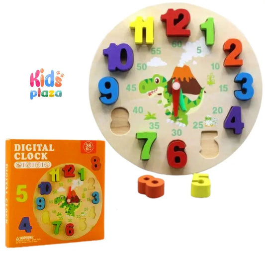 Wooden Digital Clock for Kids Learning & Early Education