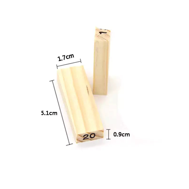 Wooden Stacking Tower Building Blocks (Jenga Blocks)
