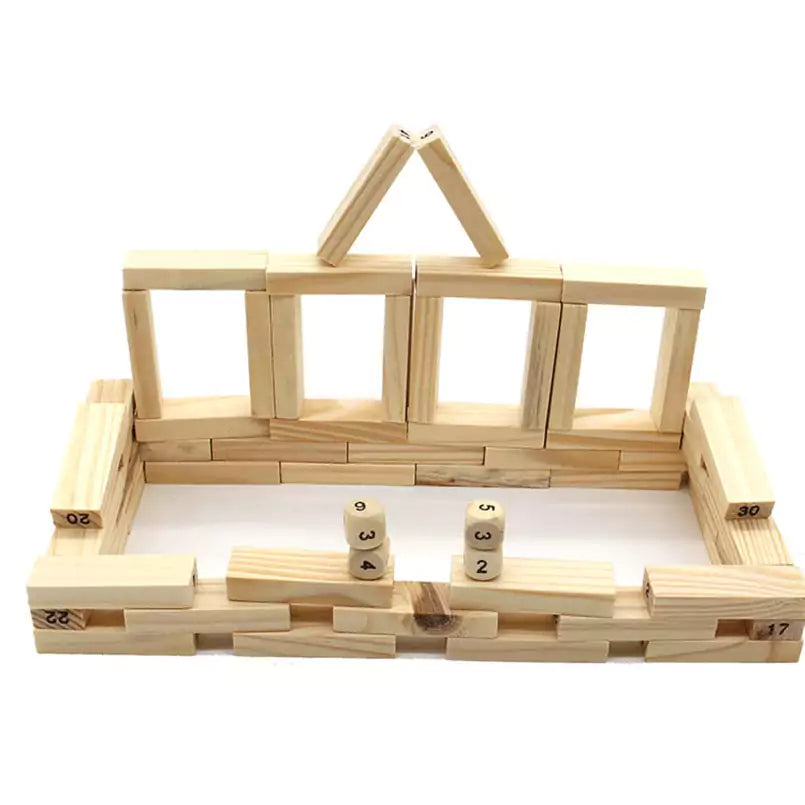 Wooden Stacking Tower Building Blocks (Jenga Blocks)