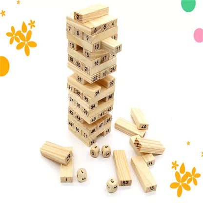 Wooden Stacking Tower Building Blocks (Jenga Blocks)