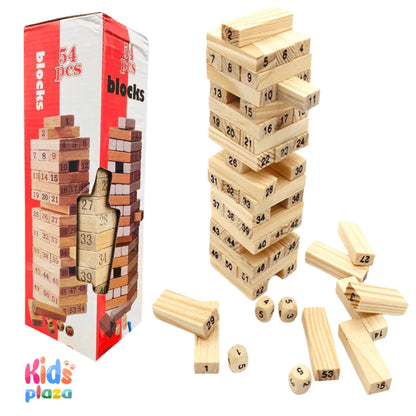 Wooden Stacking Tower Building Blocks (Jenga Blocks)