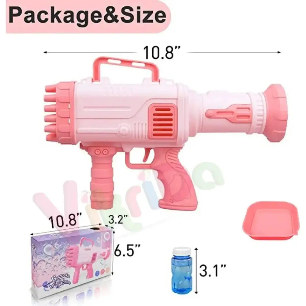 Bubble Gun with 32 Holes: Create a Bubbly Blast of Fun!