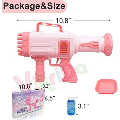 Bubble Gun with 32 Holes: Create a Bubbly Blast of Fun!